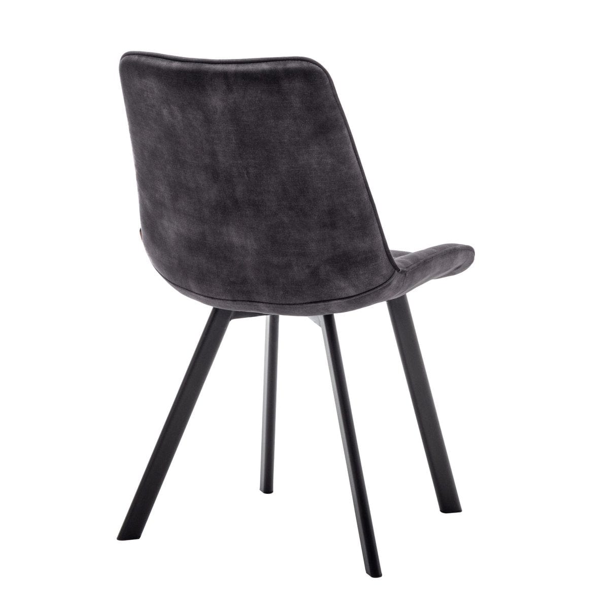 Criks Design Eetkamerstoel Felix Velvet Zwart Set van 2