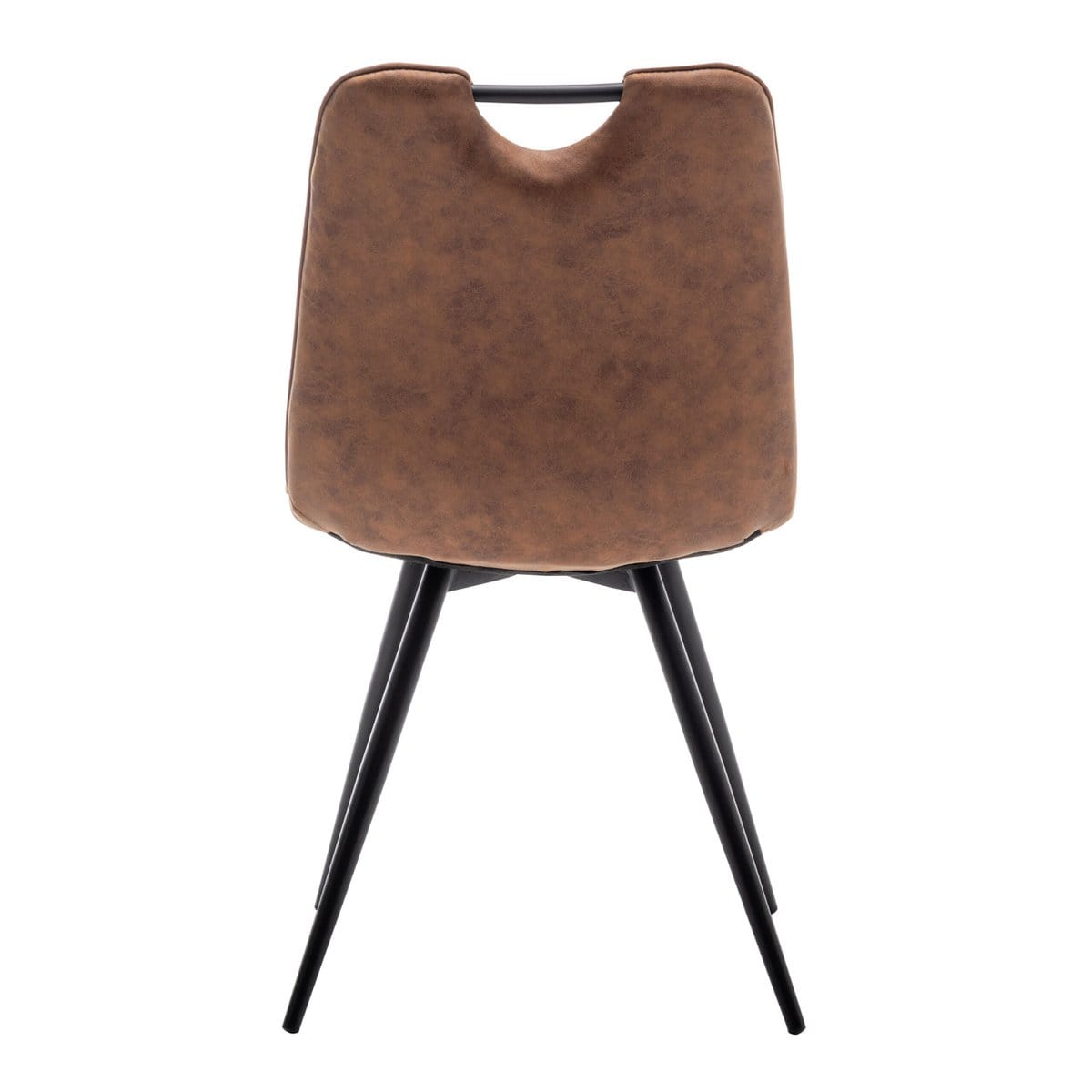 Criks Design Eetkamerstoel Leon Microvezel Cognac Set van 4