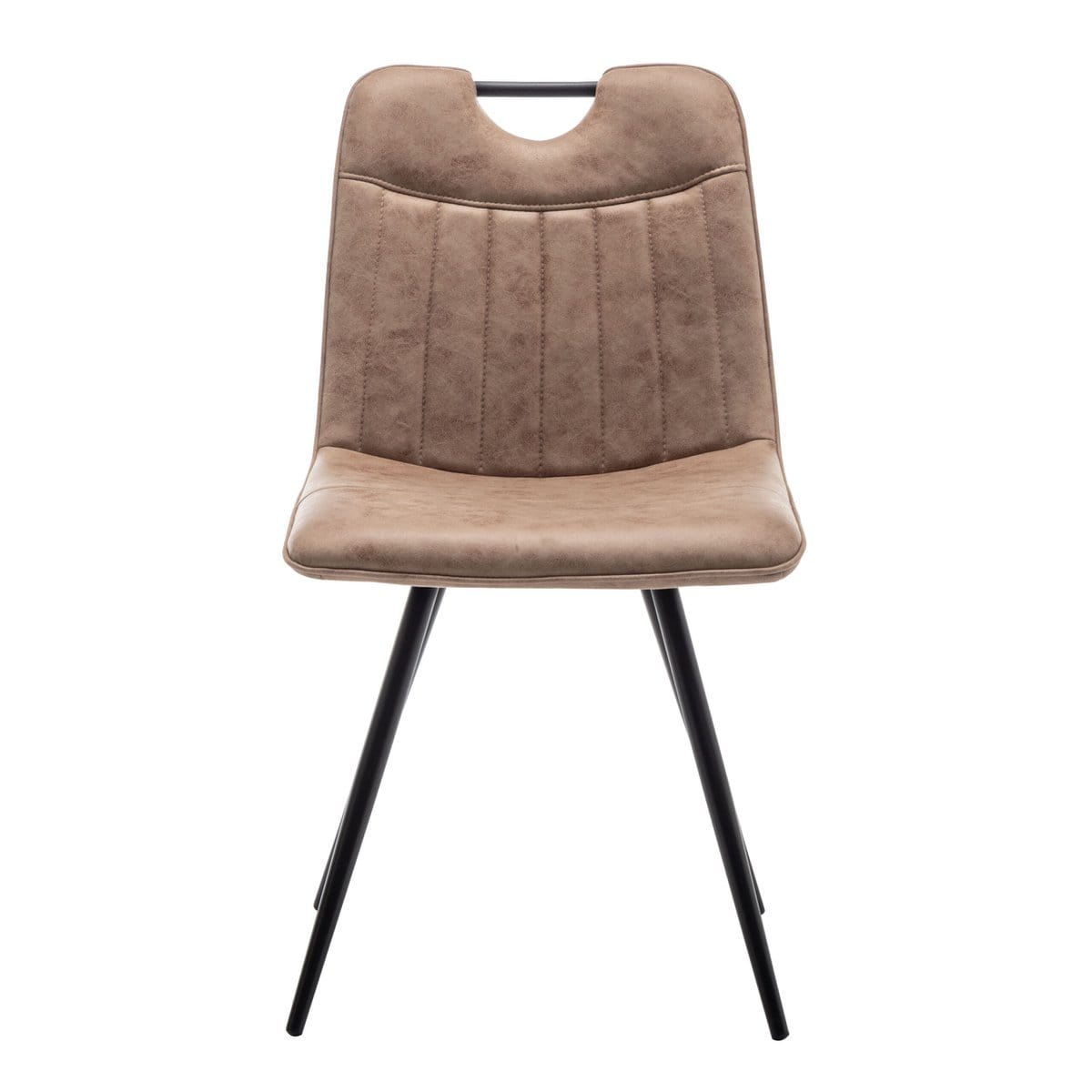 Criks Design Eetkamerstoel Leon Microvezel Taupe Set van 2