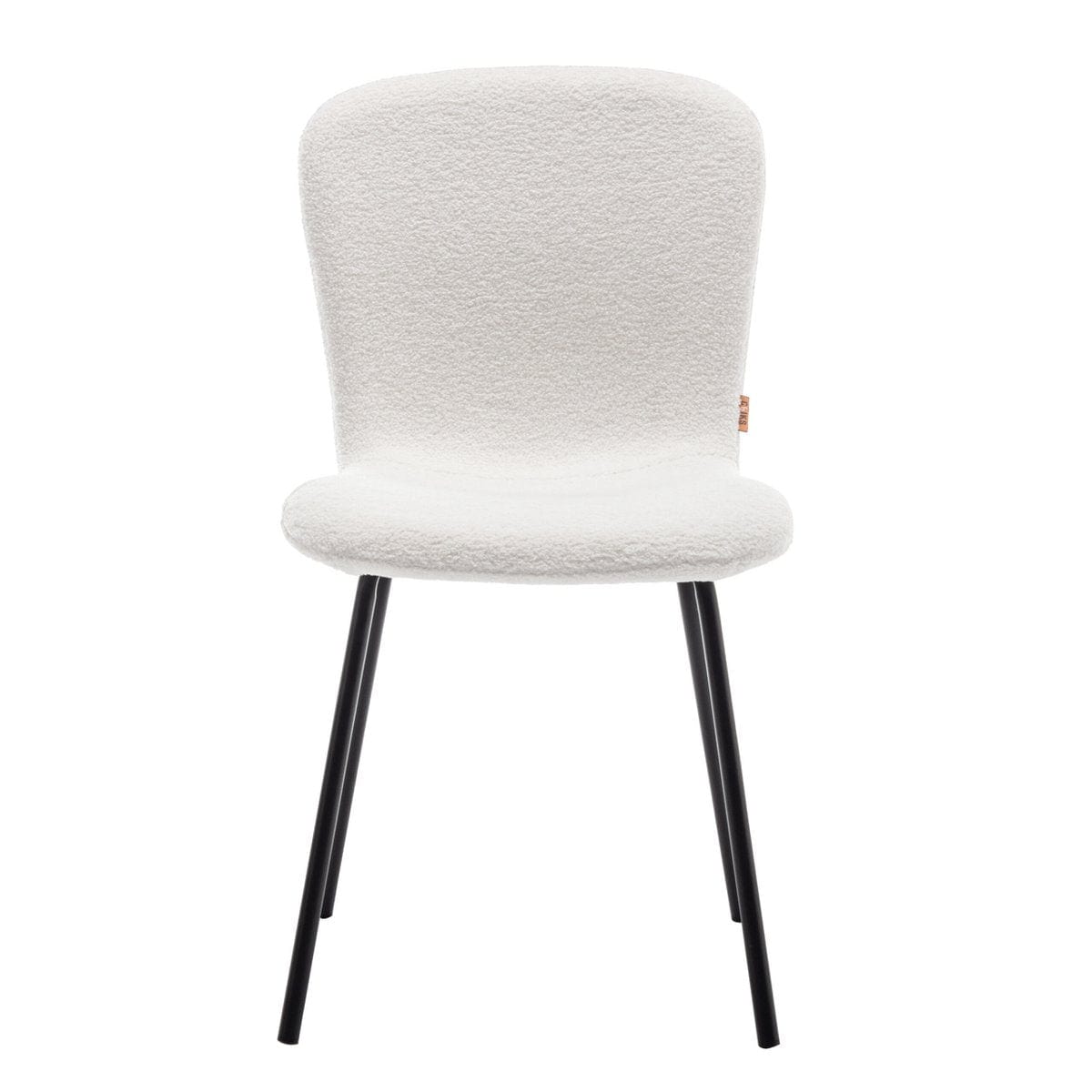 Criks Design Eetkamerstoel Luca Teddy Creme Set van 2
