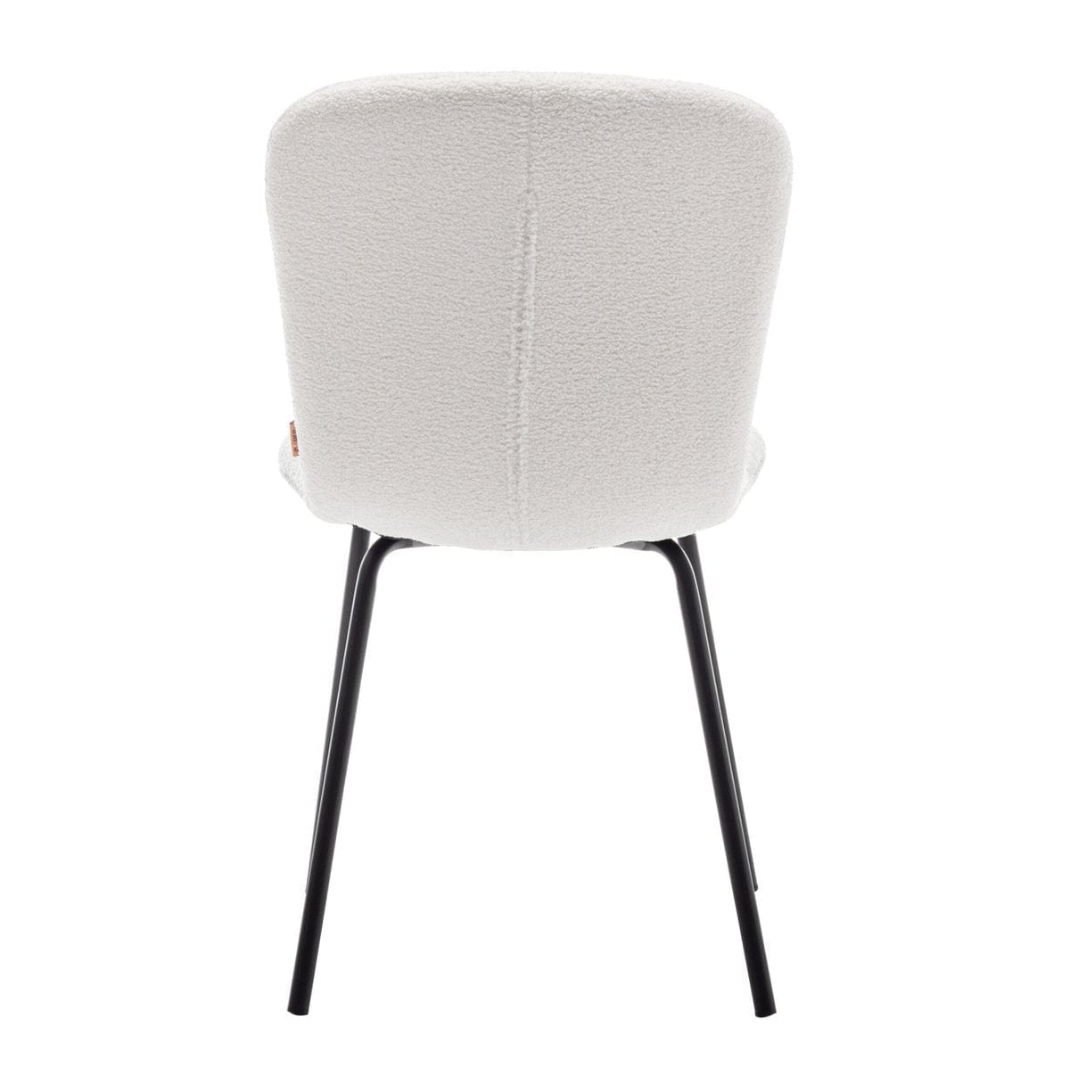 Criks Design Eetkamerstoel Luca Teddy Creme Set van 2