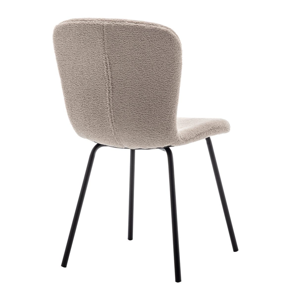 Criks Design Eetkamerstoel Luca Teddy Taupe Set van 2