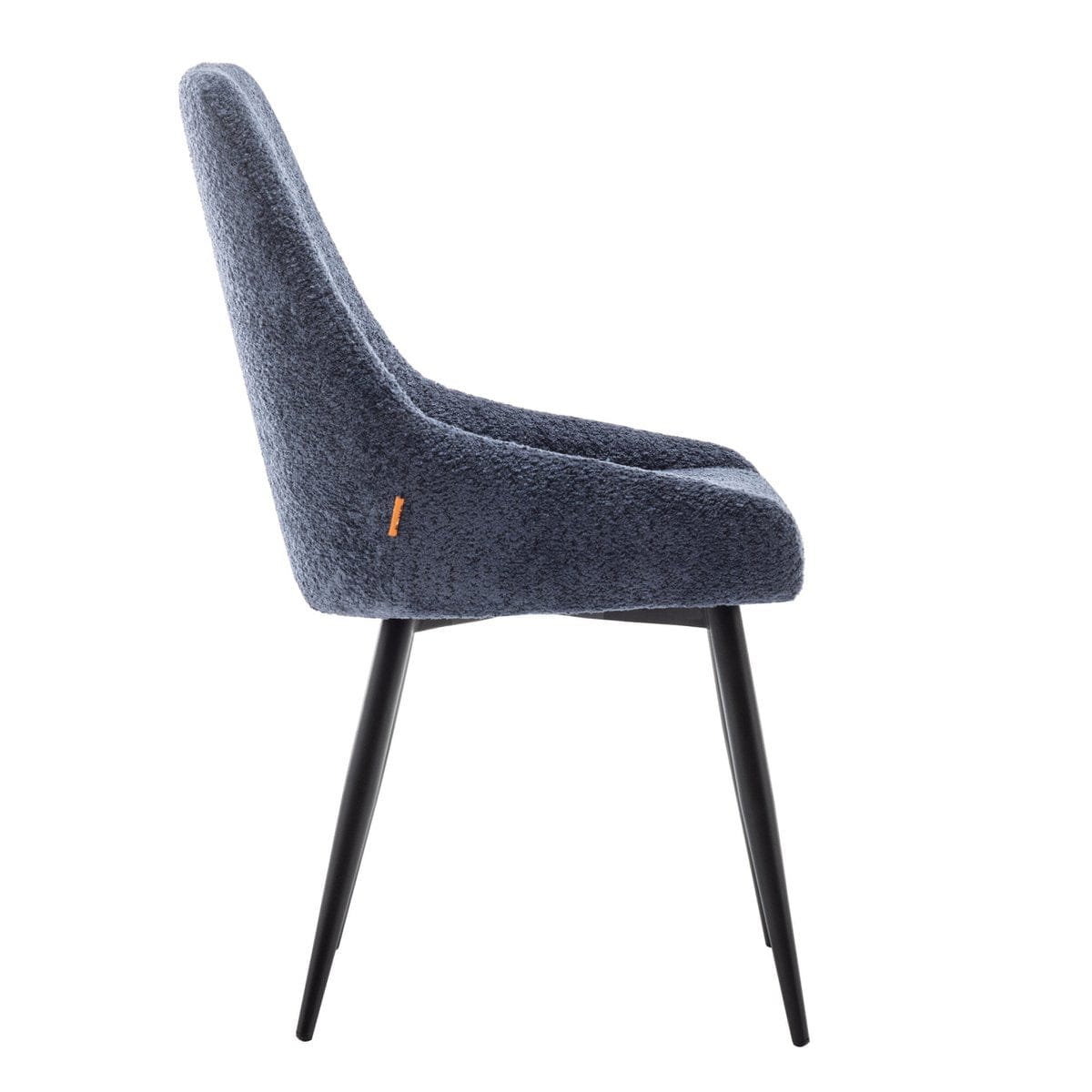 Criks Design Eetkamerstoel Oscar Boucle Blauw Set van 2