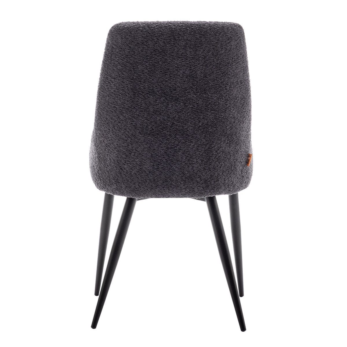 Criks Design Eetkamerstoel Oscar Boucle Zwart Set van 2