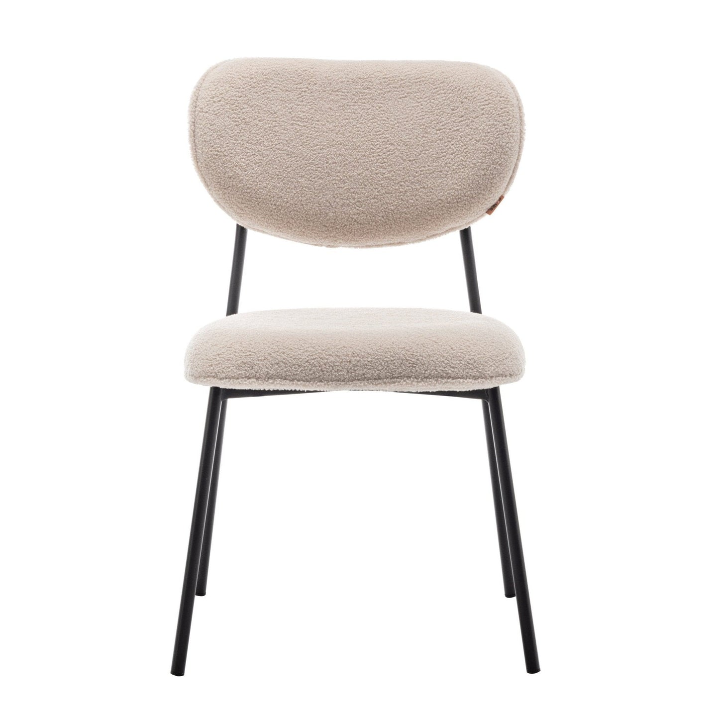 Criks Design Eetkamerstoel set van 4 - Amalia - Teddy Beige - Stof
