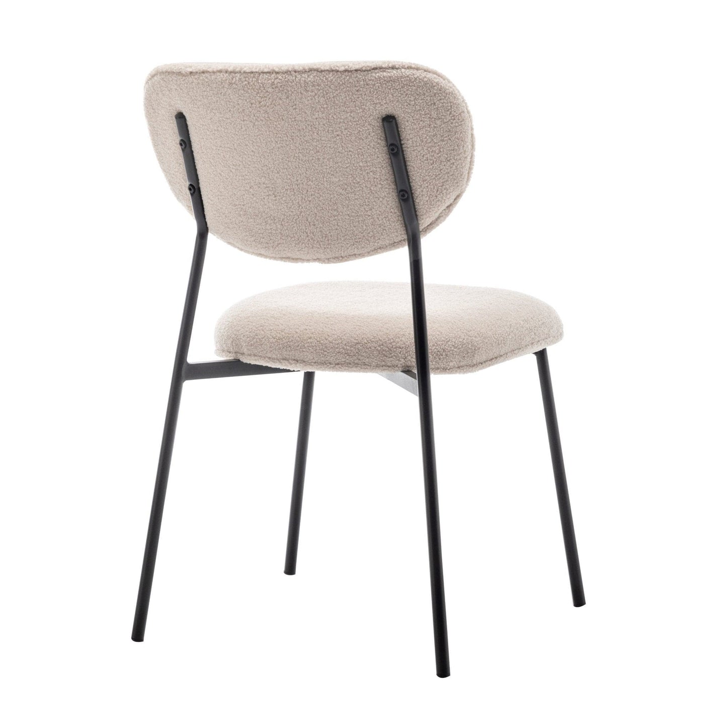 Criks Design Eetkamerstoel set van 4 - Amalia - Teddy Beige - Stof