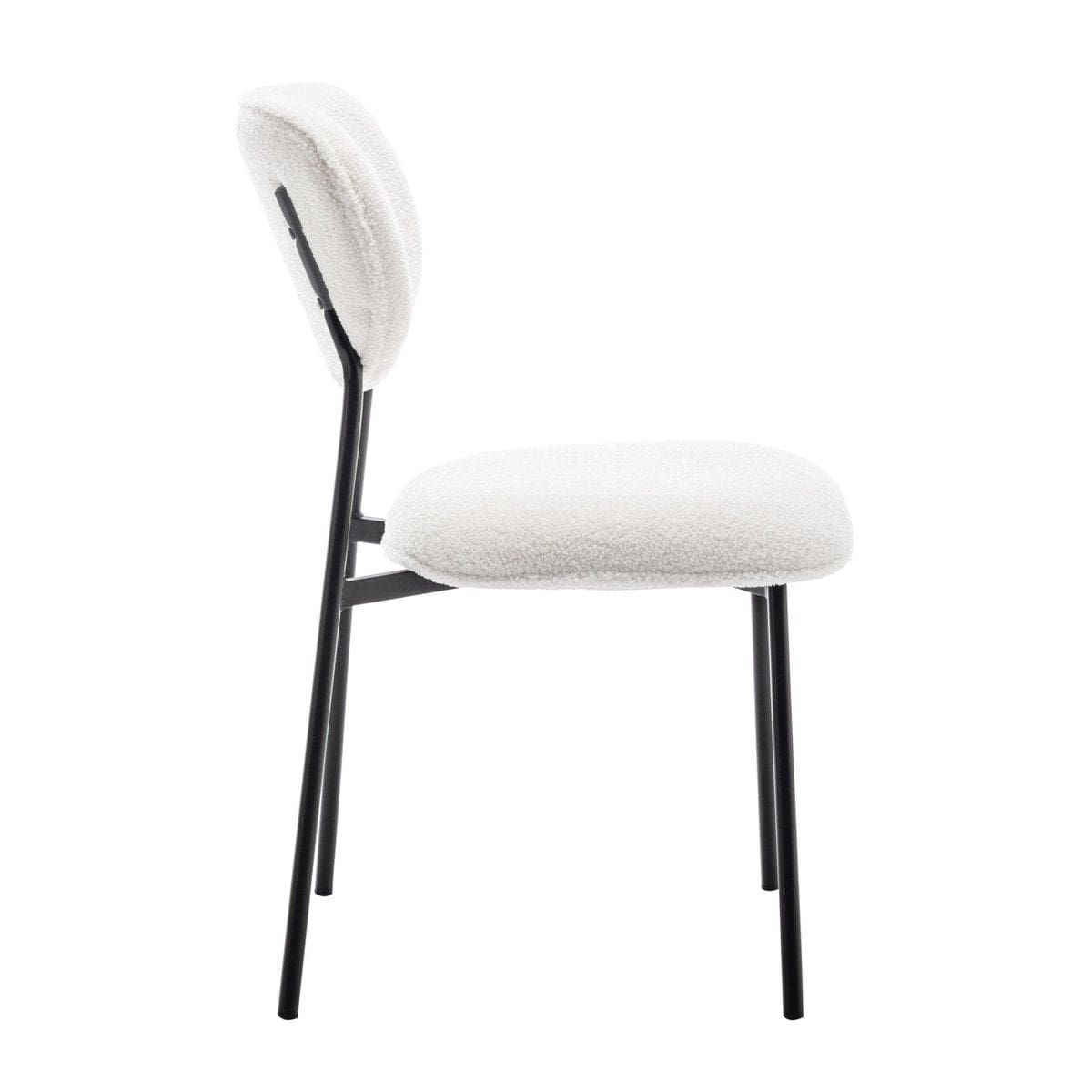 Criks Design Eetkamerstoel set van 4 - Amalia - Teddy Creme - Stof
