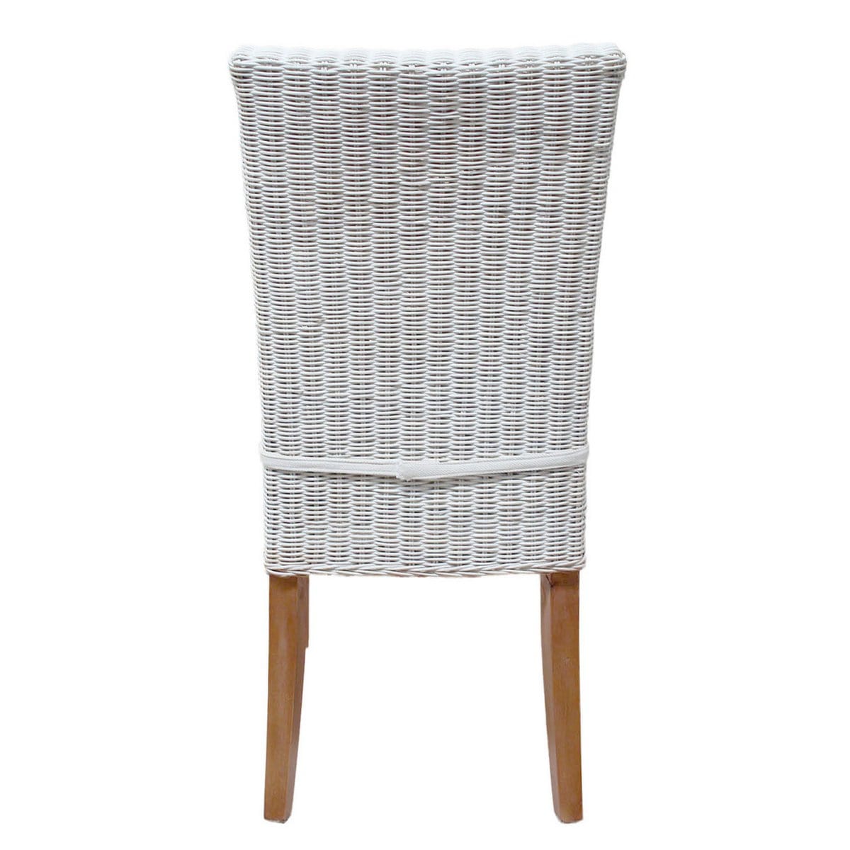 Voglrieder kreatives Wohnen Eetkamerstoelen rotan stoelen wintertuin Cardine 6 stuks wit met/zonder zitkussen wit linnen