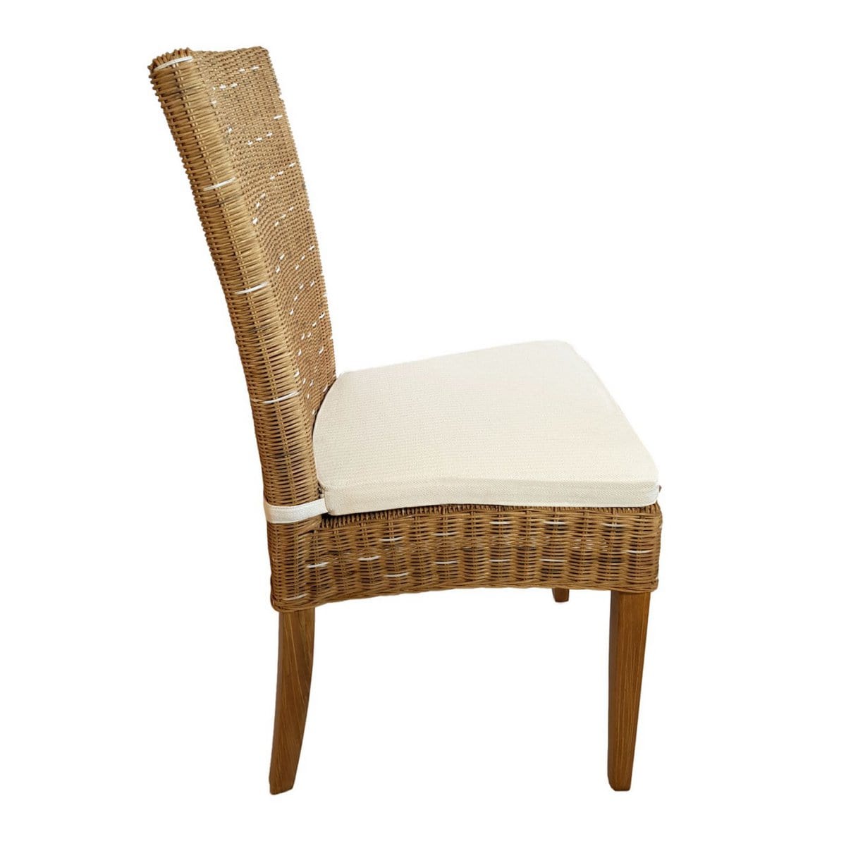 Voglrieder kreatives Wohnen Eetkamerstoelen rotan stoelen wintertuinstoelen rieten stoelen Cardine 4 stuks stoel capuccino