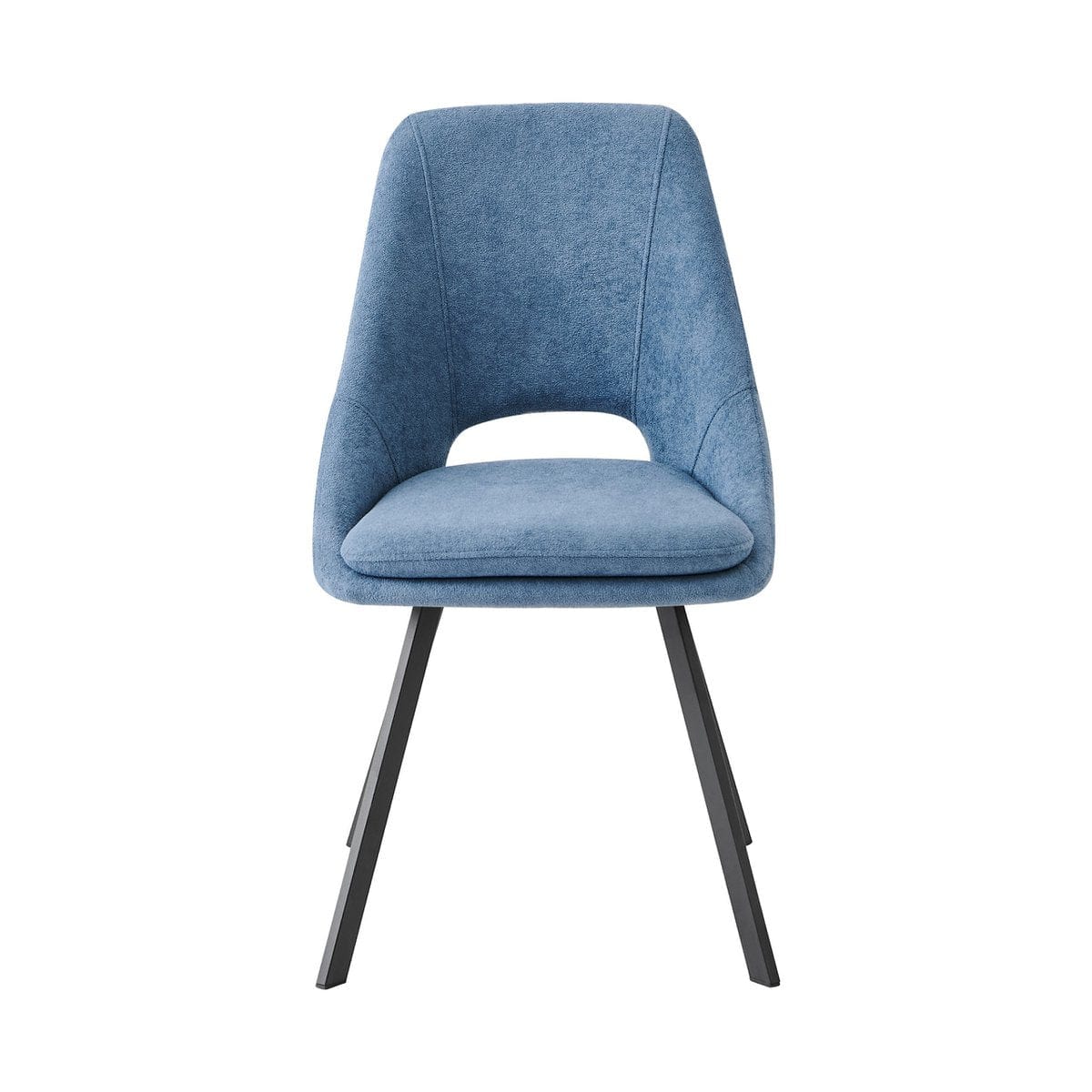 Criks Design Eetkamerstoelen Set van 2 Mila Blauw Stof