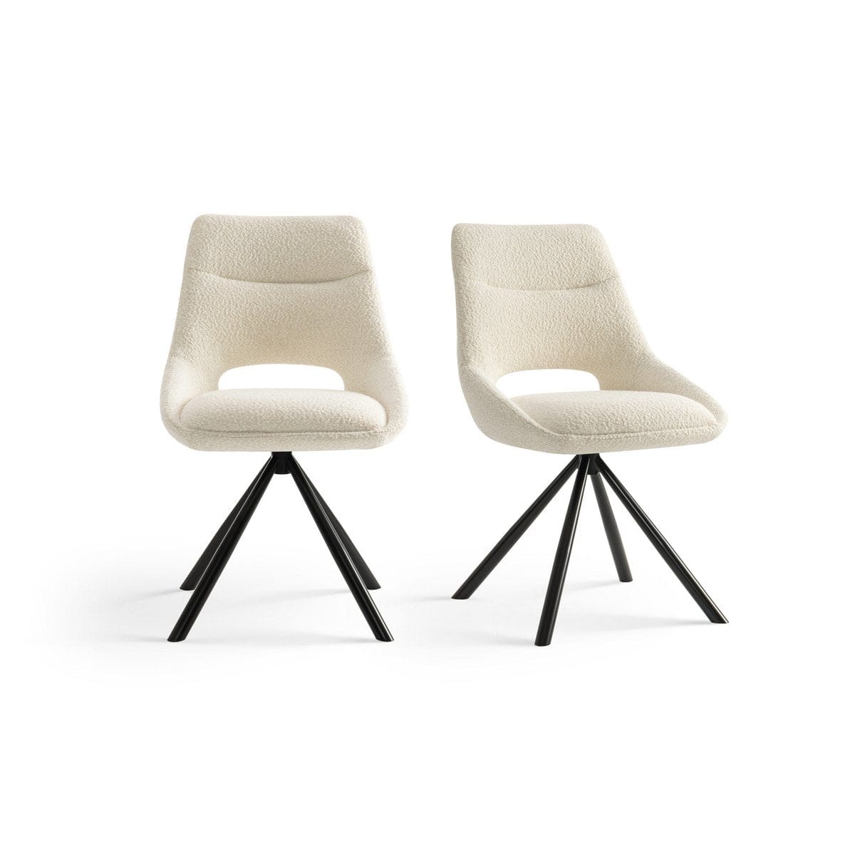 Criks Design Eetkamerstoelen set van 2 - Tosca - Creme Boucle
