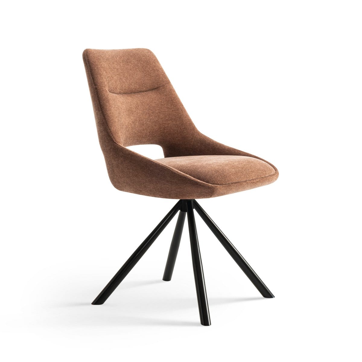 Criks Design Eetkamerstoelen set van 2 - Tosca - Roestbruin - Stof