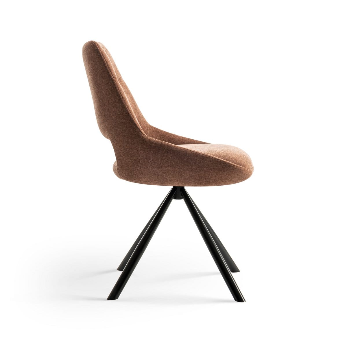 Criks Design Eetkamerstoelen set van 2 - Tosca - Roestbruin - Stof