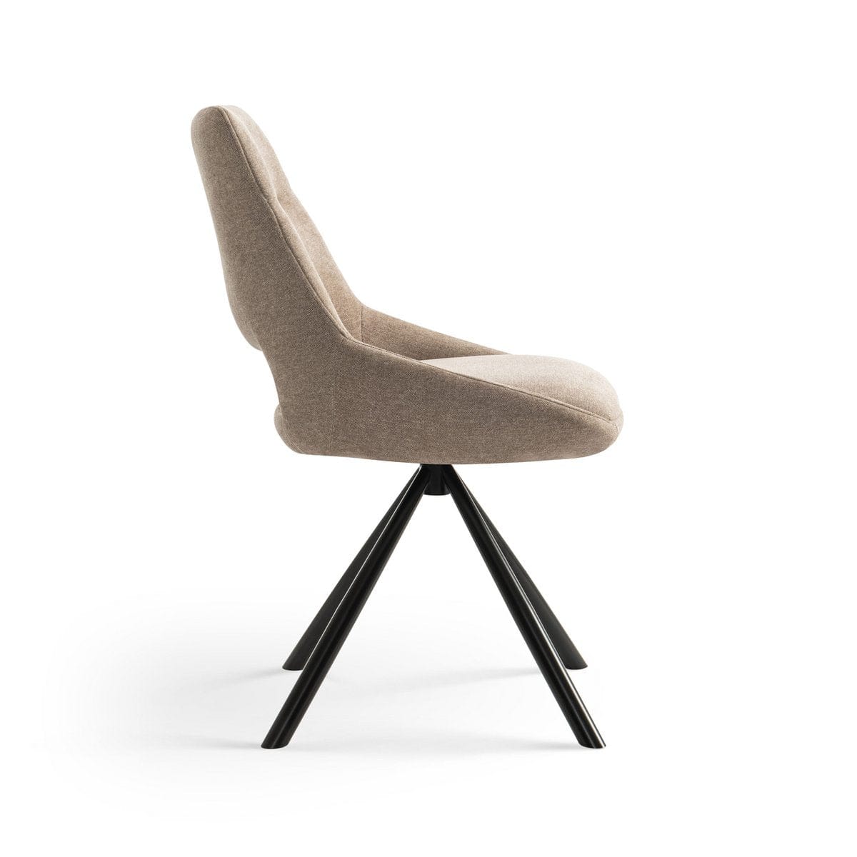 Criks Design Eetkamerstoelen set van 2 - Tosca - Taupe - Stof