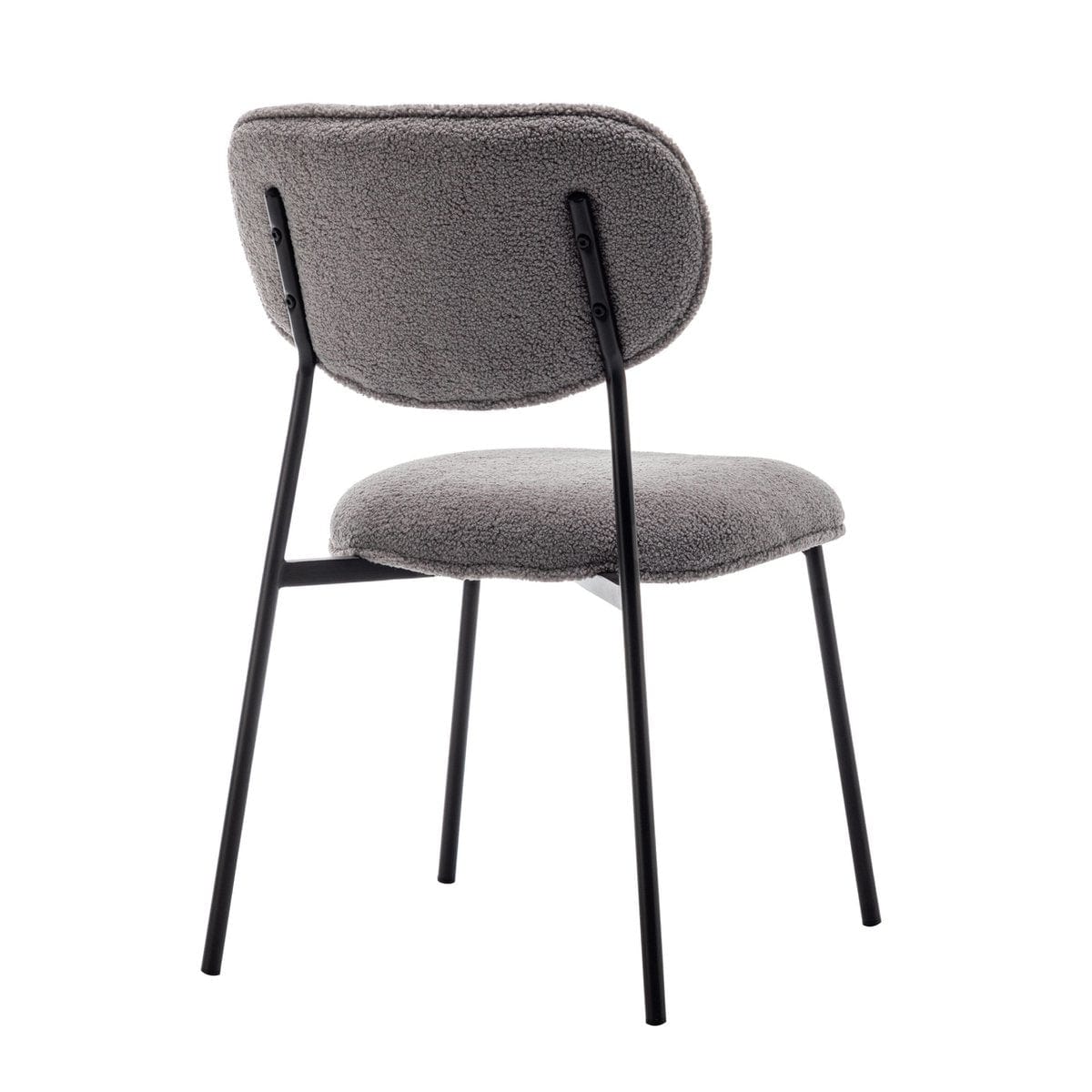Criks Design Eetkamerstoelen set van 4 - Amalia - Teddy Grijs - Stof