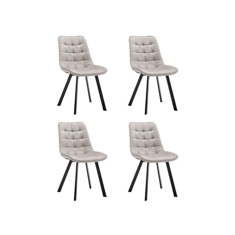 Criks Design Eetkamerstoelen set van 4 Felix Velvet Beige