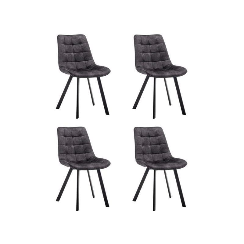Criks Design Eetkamerstoelen set van 4 Felix Velvet Zwart