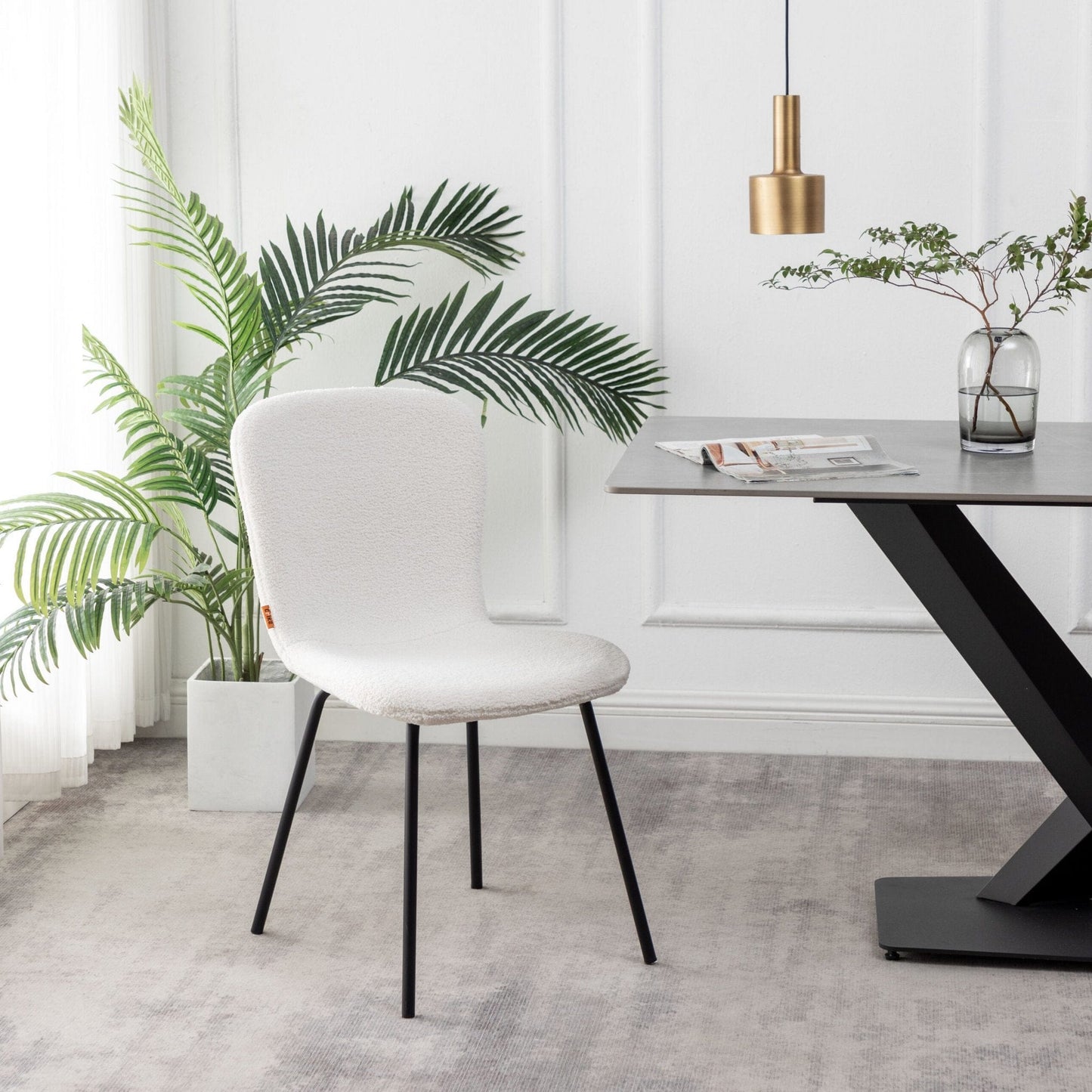 Criks Design Eetkamerstoelen Set van 4 - Luca - Teddy - Creme