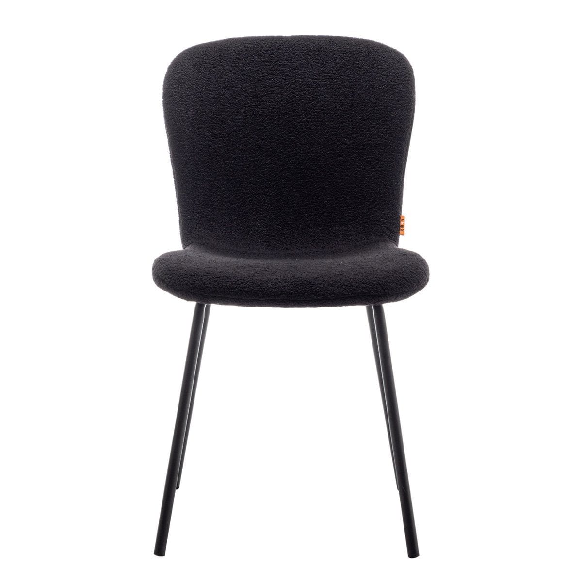 Criks Design Eetkamerstoelen Set van 4 - Luca - Teddy - Zwart