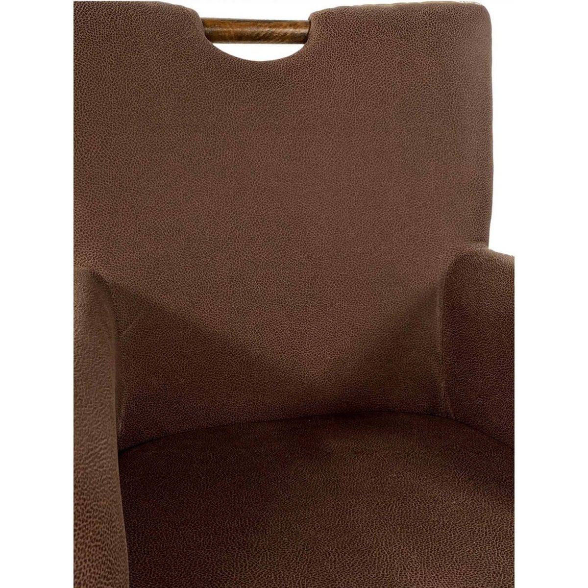 Voglrieder kreatives Wohnen Eetkamerstoelen set van 4 rotan fauteuils Bilbao volledig gestoffeerd prairiebruin