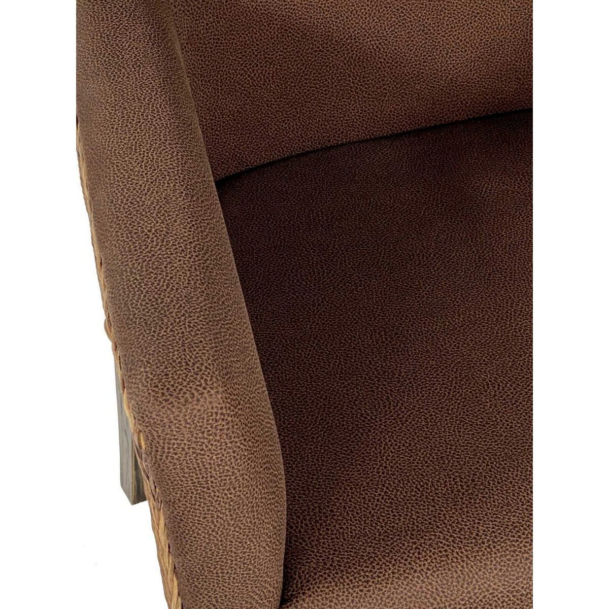 Voglrieder kreatives Wohnen Eetkamerstoelen set van 4 rotan fauteuils Bilbao volledig gestoffeerd prairiebruin