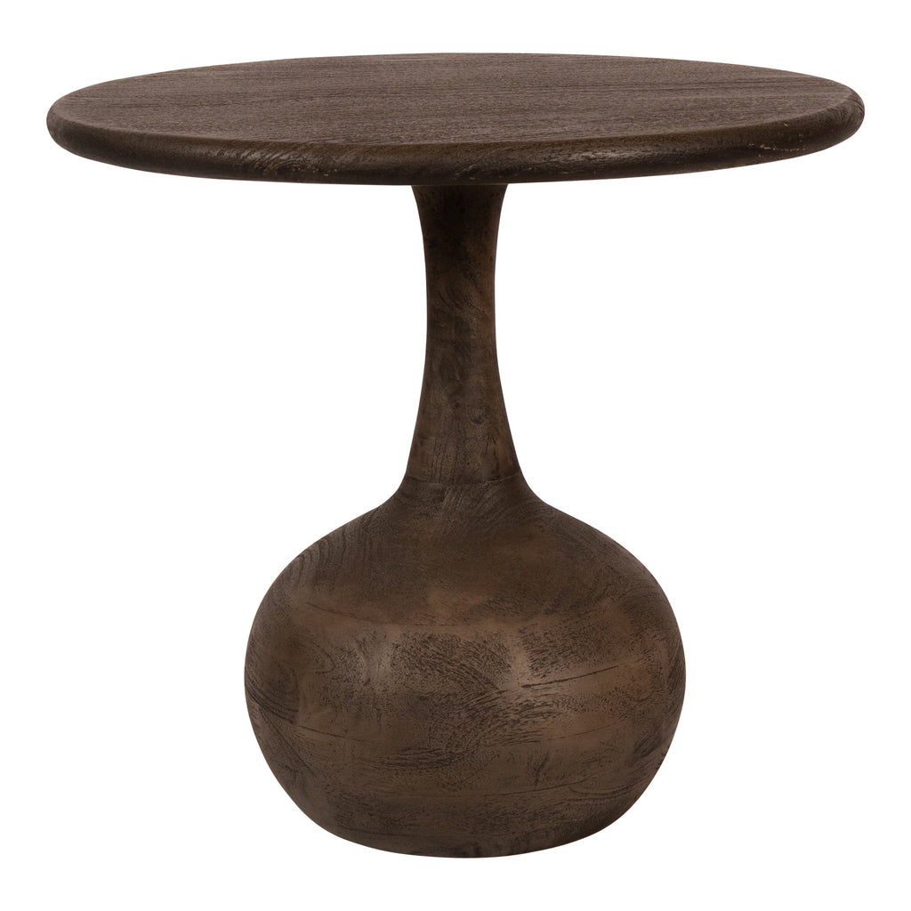 Flos Grijze mangohouten bijzettafel rond