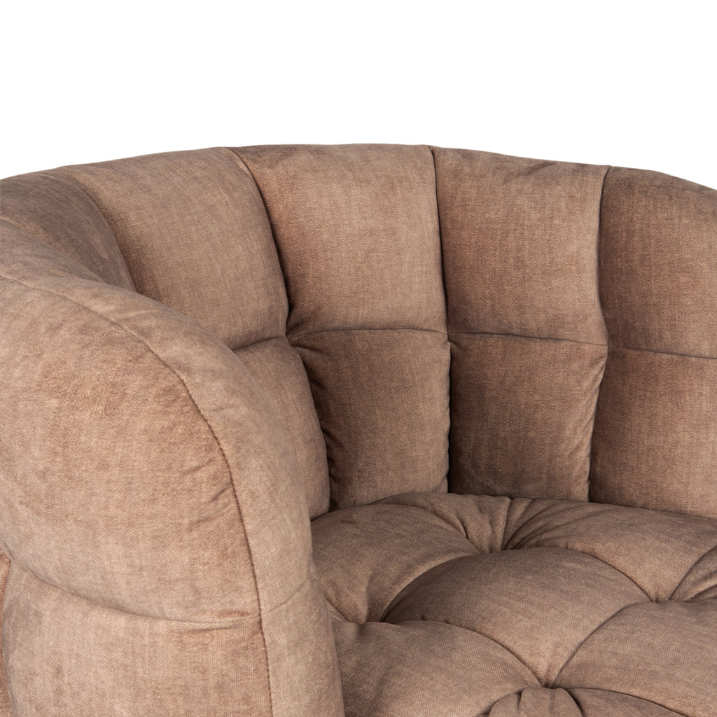 Fluffy Pink fauteuil vogue 3 antilope gouden onderstel