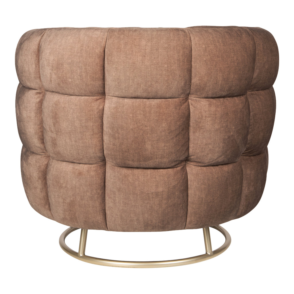 Fluffy Pink fauteuil vogue 3 antilope gouden onderstel