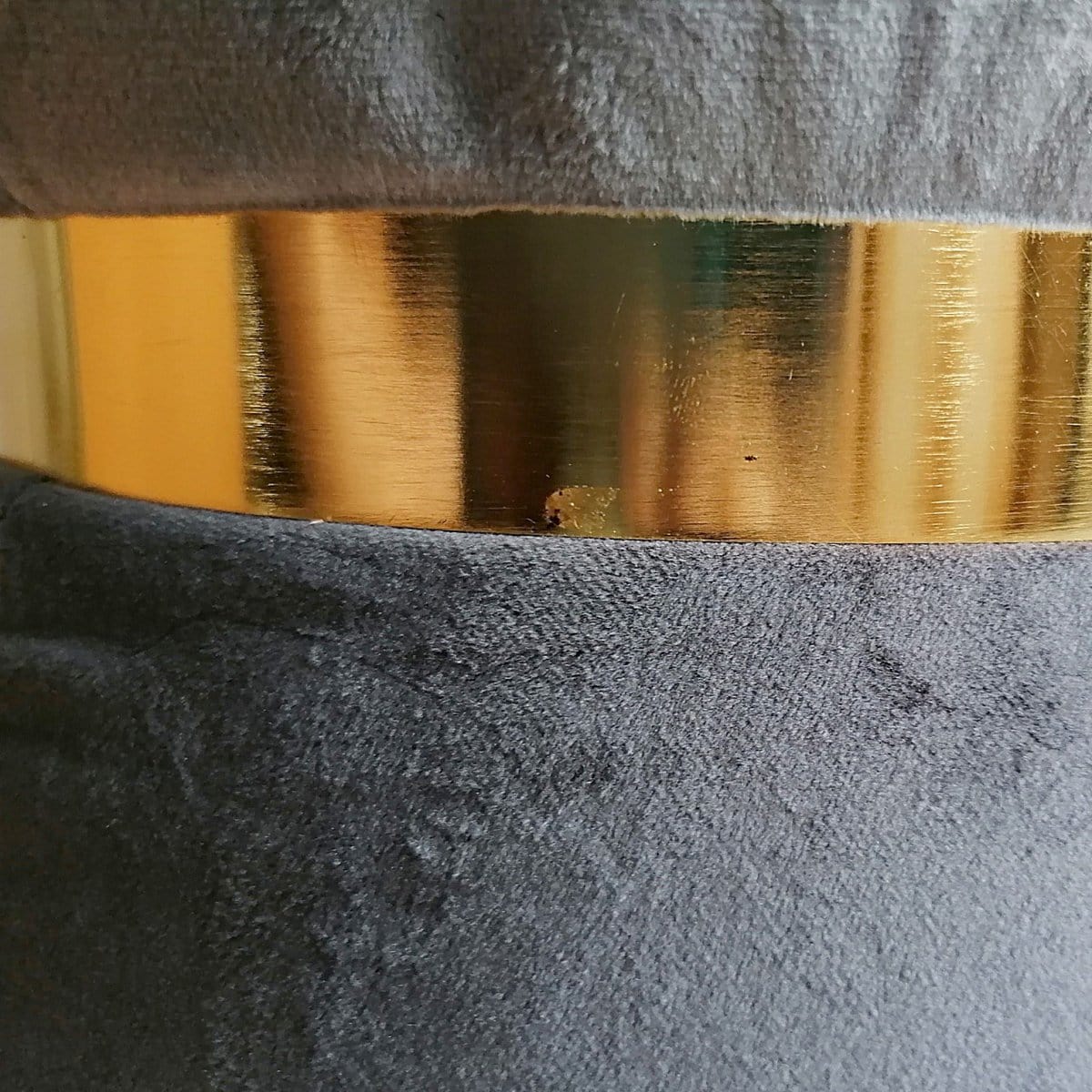 Voglrieder kreatives Wohnen Fluwelen kruk Ø 32 H 42 cm getailleerd 2e keus kruk fluwelen poef velours kruk tot 150 kg