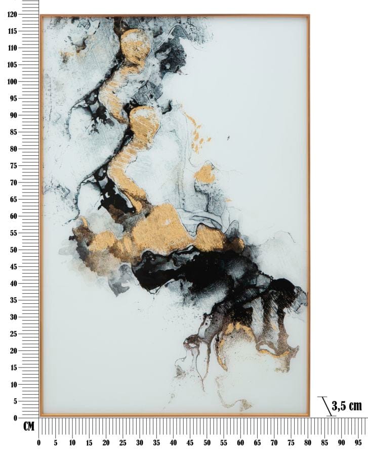 Mauro Ferretti GLASS WALL PANEL WITH FRAME GHOST CM 80X3,5X120