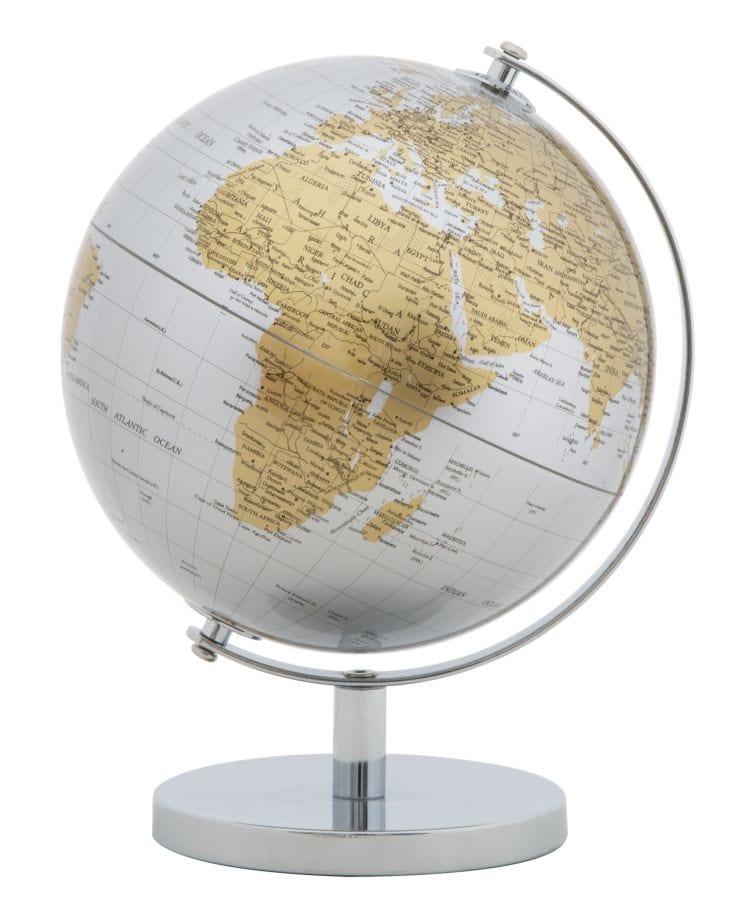 Mauro Ferretti GLOBE SILVER NEW CM Ø 20X28