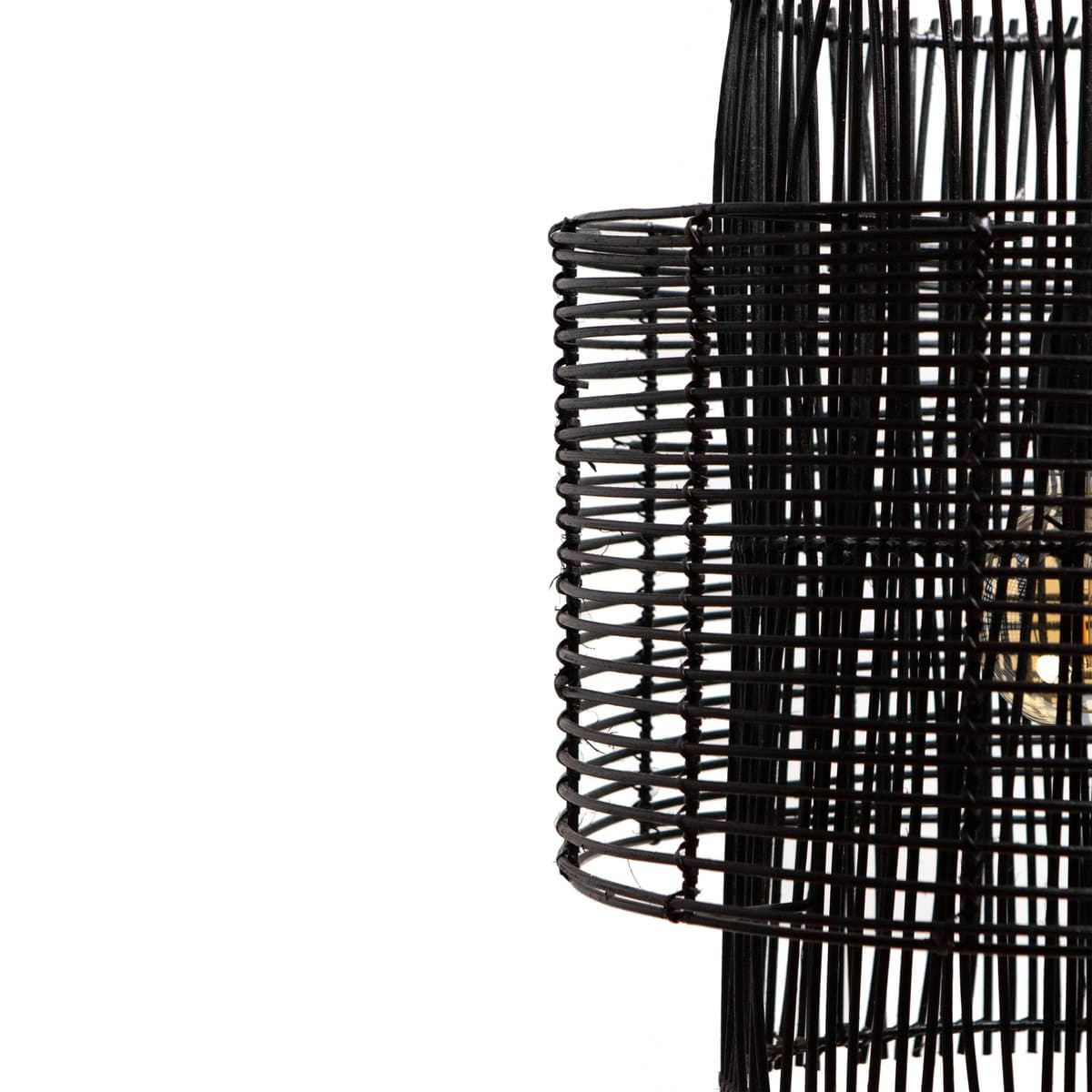 1304 Design Hanglamp BRANDON mat zwart Ø40x45cm