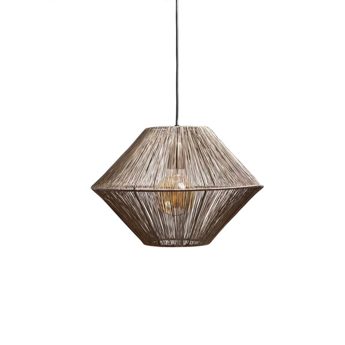 1304 Design Hanglamp CHARLY antiek brons Ø50x34cm