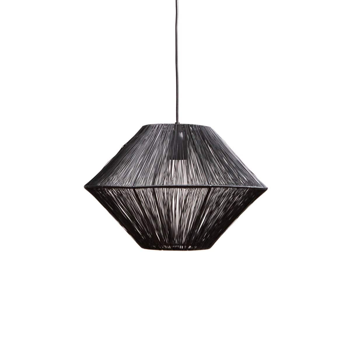 1304 Design Hanglamp CHARLY mat zwart Ø50x34cm