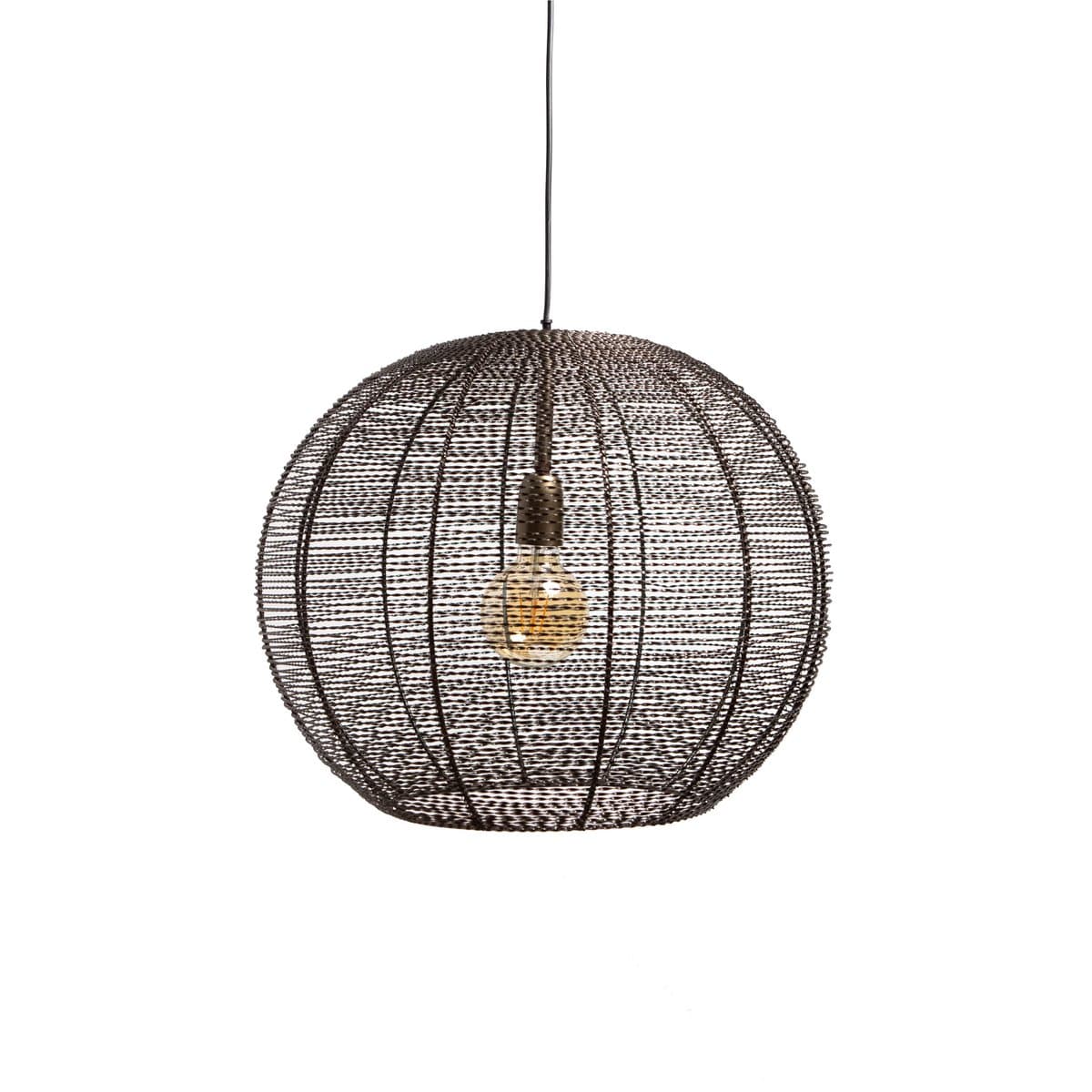 1304 Design Hanglamp LUCAS antiek brons Ø50x38cm