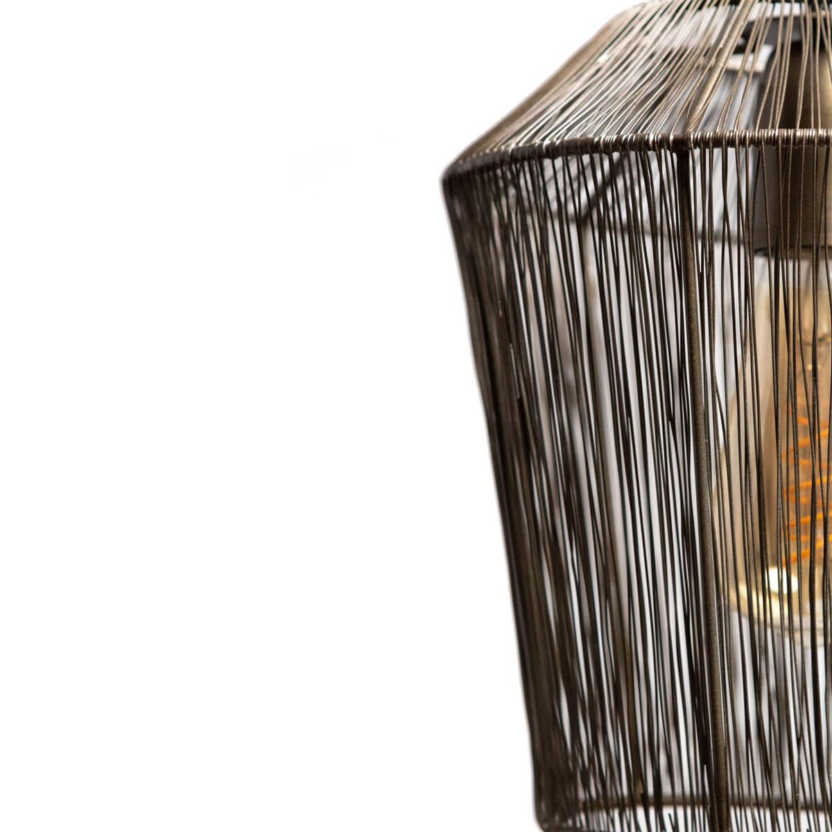 1304 Design Hanglamp MILA antiek brons Ø22x24cm