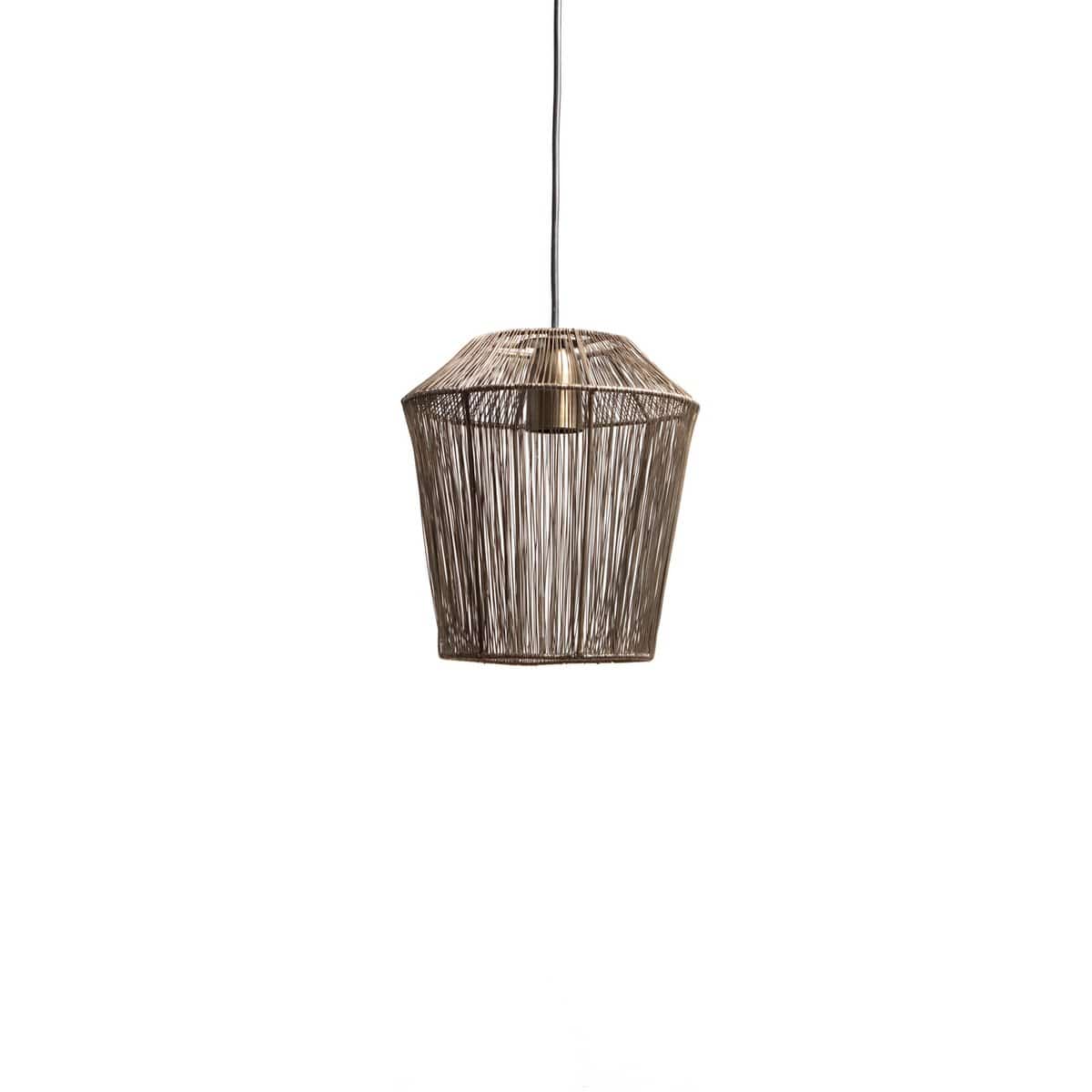 1304 Design Hanglamp MILA antiek brons Ø33x36cm