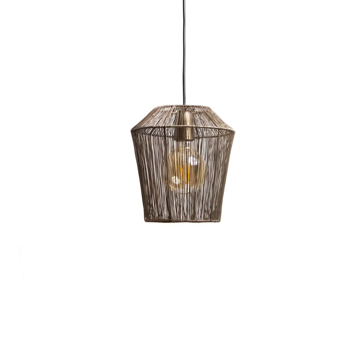 1304 Design Hanglamp MILA antiek brons Ø33x36cm