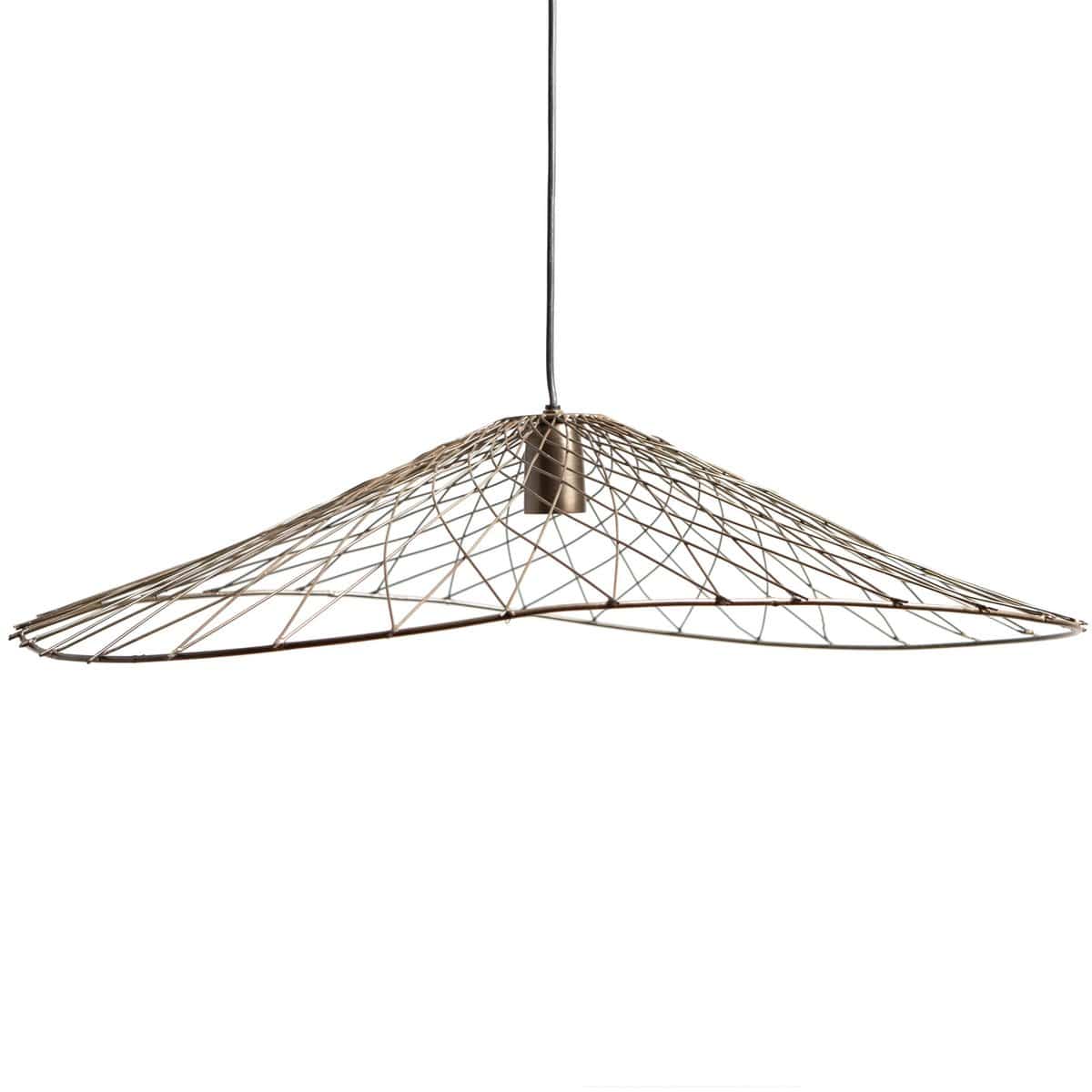 1304 Design Hanglamp OLIVER antiek brons 70x60x15cm