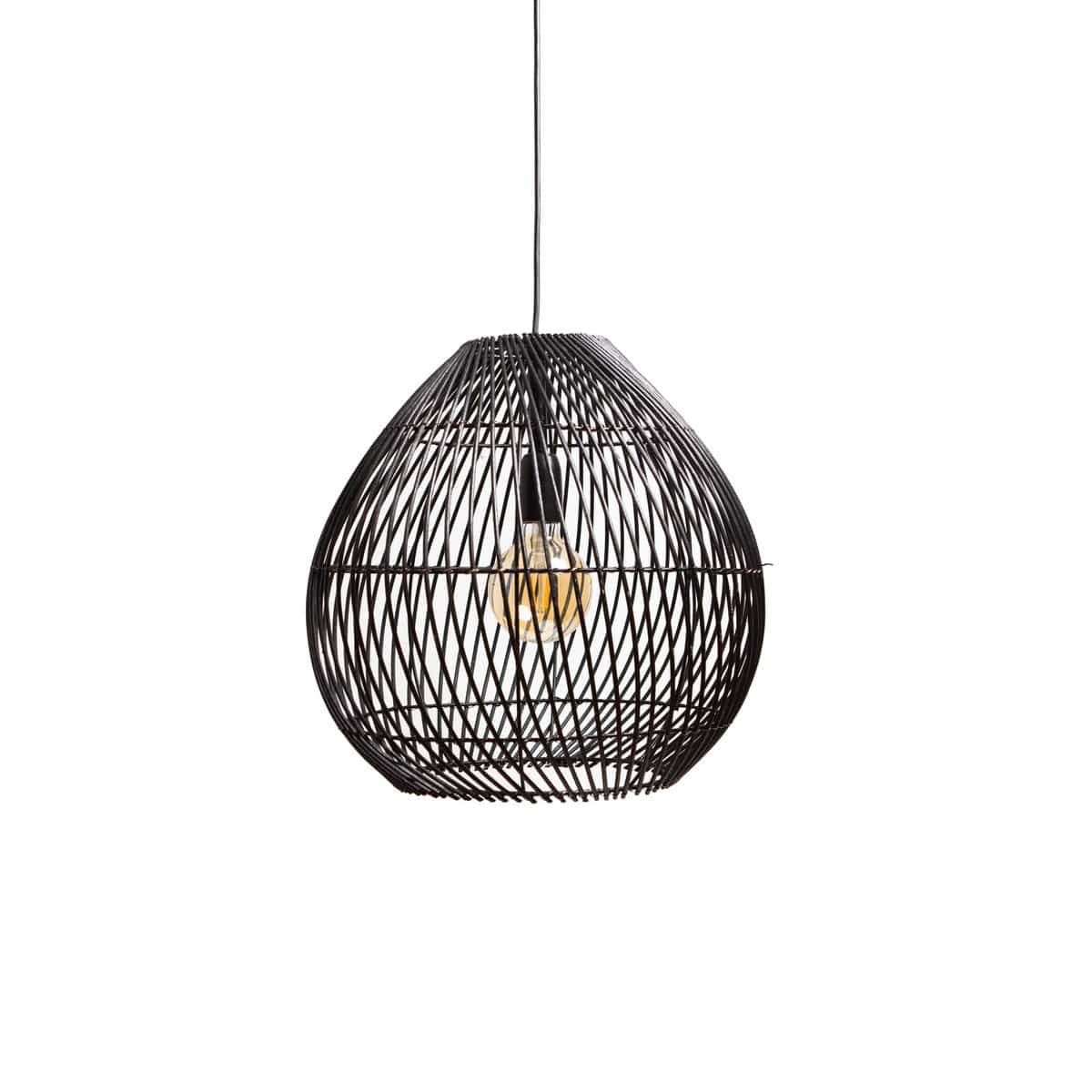 1304 Design Hanglamp RYAN mat zwart Ø45x45cm