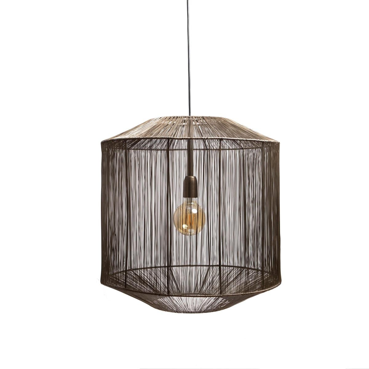 1304 Design Hanglamp SENNA antiek brons Ø50x54cm