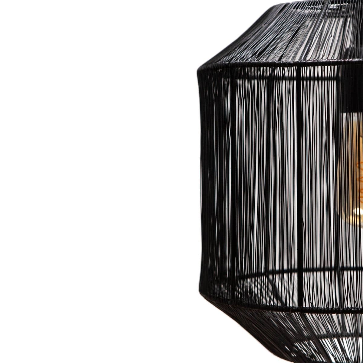 1304 Design Hanglamp SENNA mat zwart Ø30x32cm