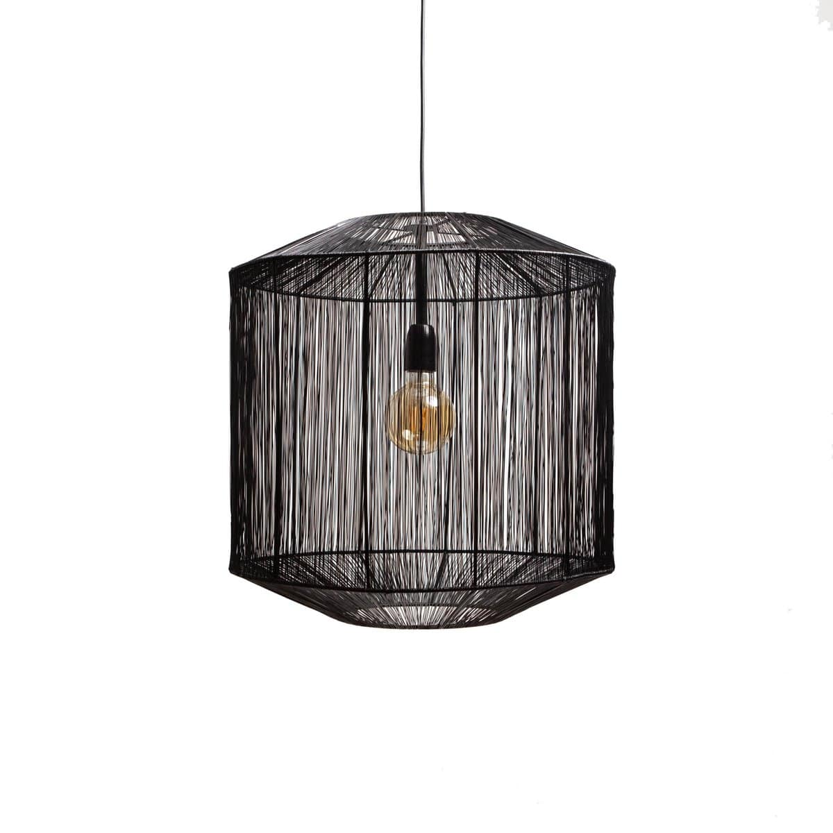 1304 Design Hanglamp SENNA mat zwart Ø40x43cm