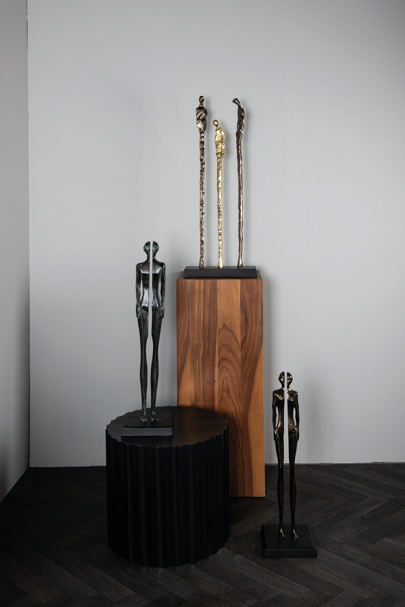 PTMD Ilsee GunMetal gegoten alu beeldje in halve S