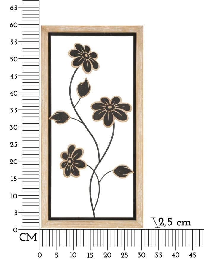 Mauro Ferretti IRON/WOOD WALL PANEL GIRISH -B- CM 30X2,5X60