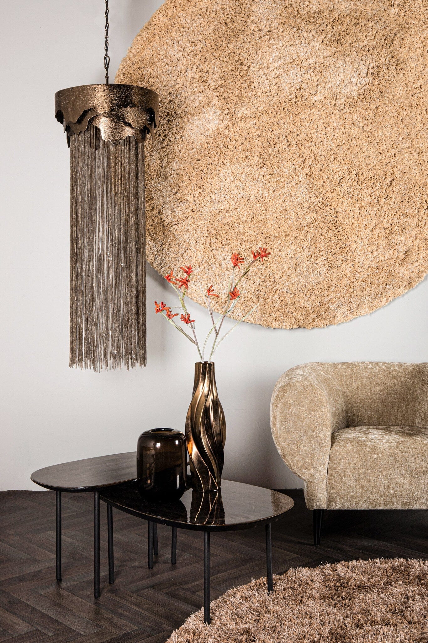 PTMD Ivel Bronzen keramische pot onregelmatige vorm L