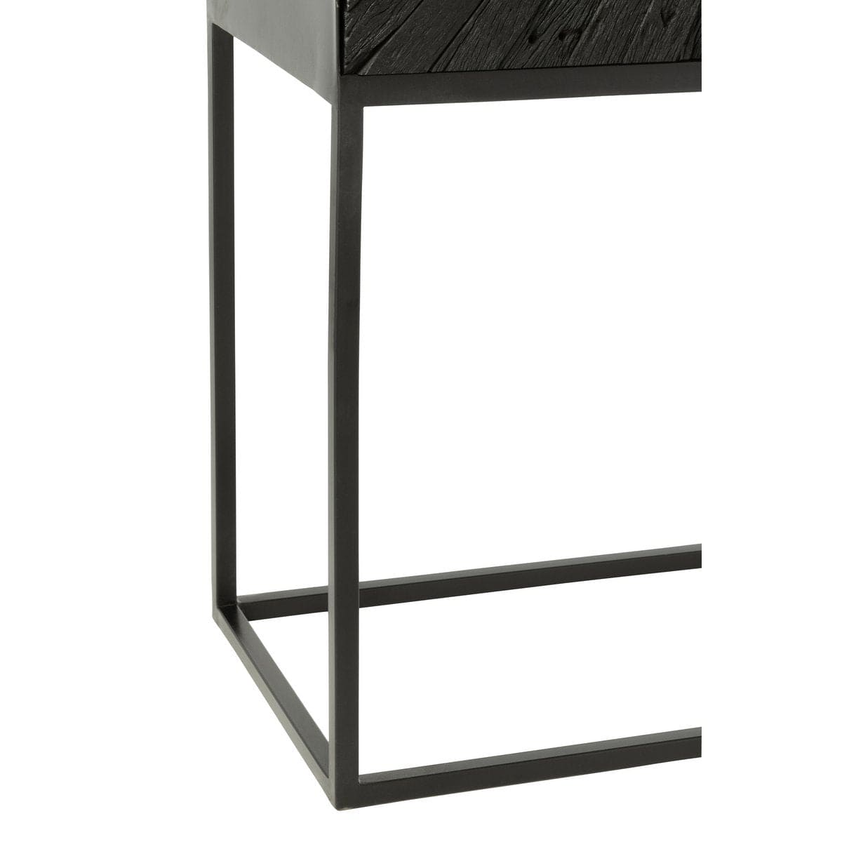 J-Line J-Line barkast Shanil - hout/ijzer - zwart
