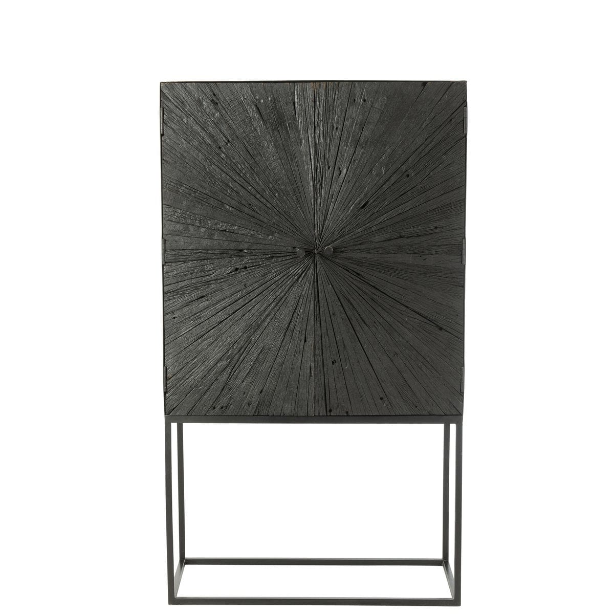 J-Line J-Line barkast Shanil - hout/ijzer - zwart