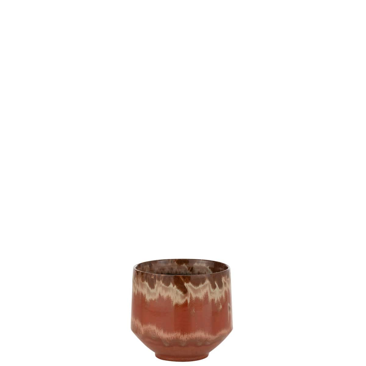 J-Line J-Line bloempot Aline - keramiek - rood - extra small Ø 16.00 cm