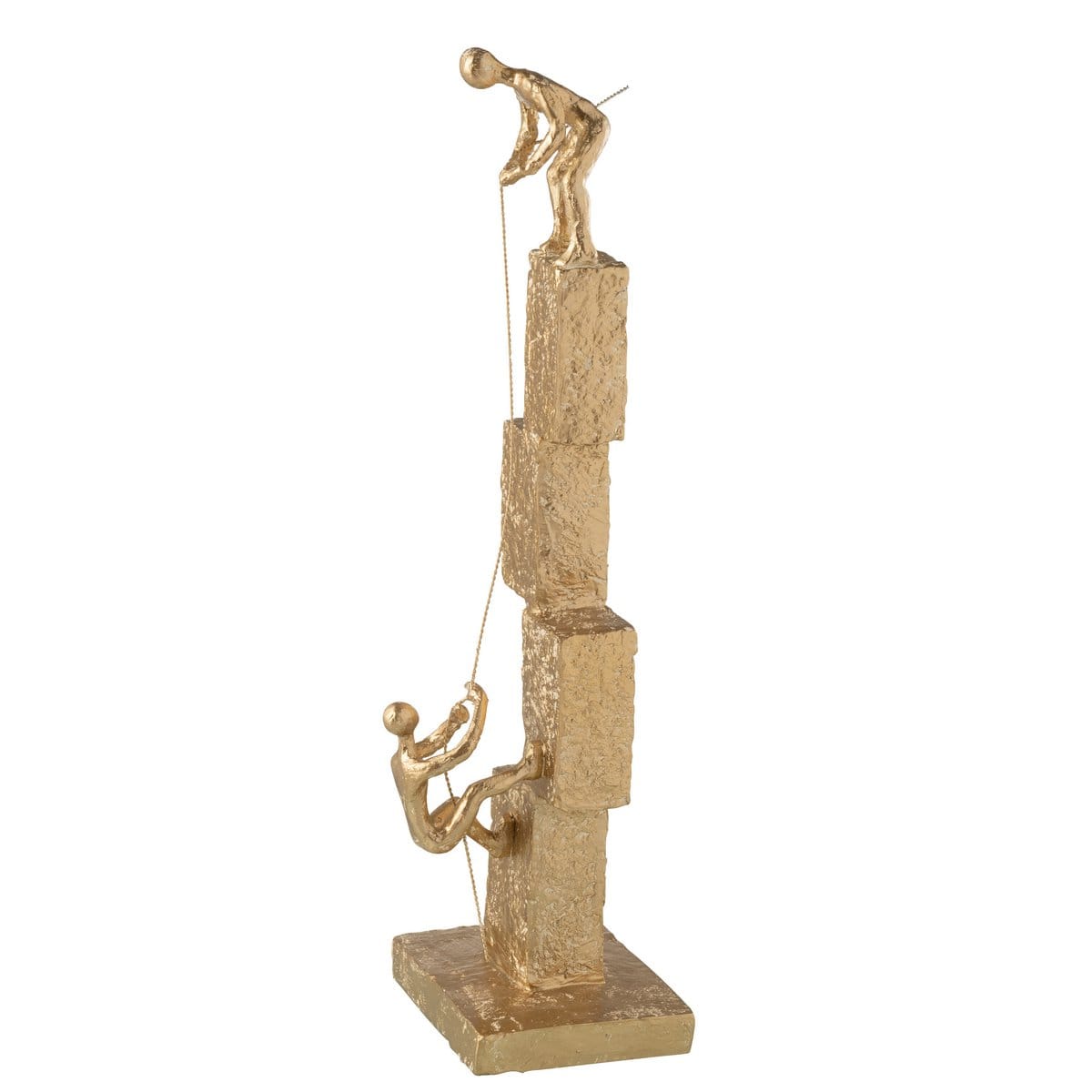 J-Line J-Line decoratie Sporter op voet - marmer/polyresin - zand - small